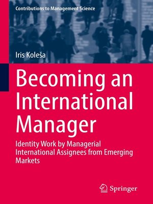 cover image of Becoming an International Manager